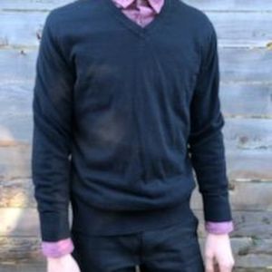 Gap Black V Neck Sweater